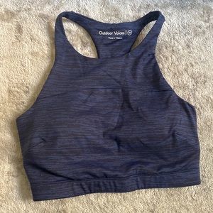 Outdoor Voices tech sweat crop top exercise top